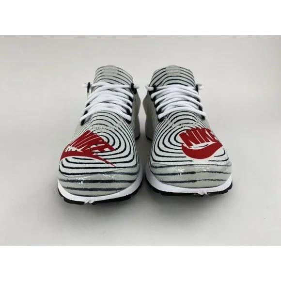 Nike Air Presto White Black Red Men's Sneakers Shoes Nike Logo Zebra CT3550-101 - Picture 8 of 12